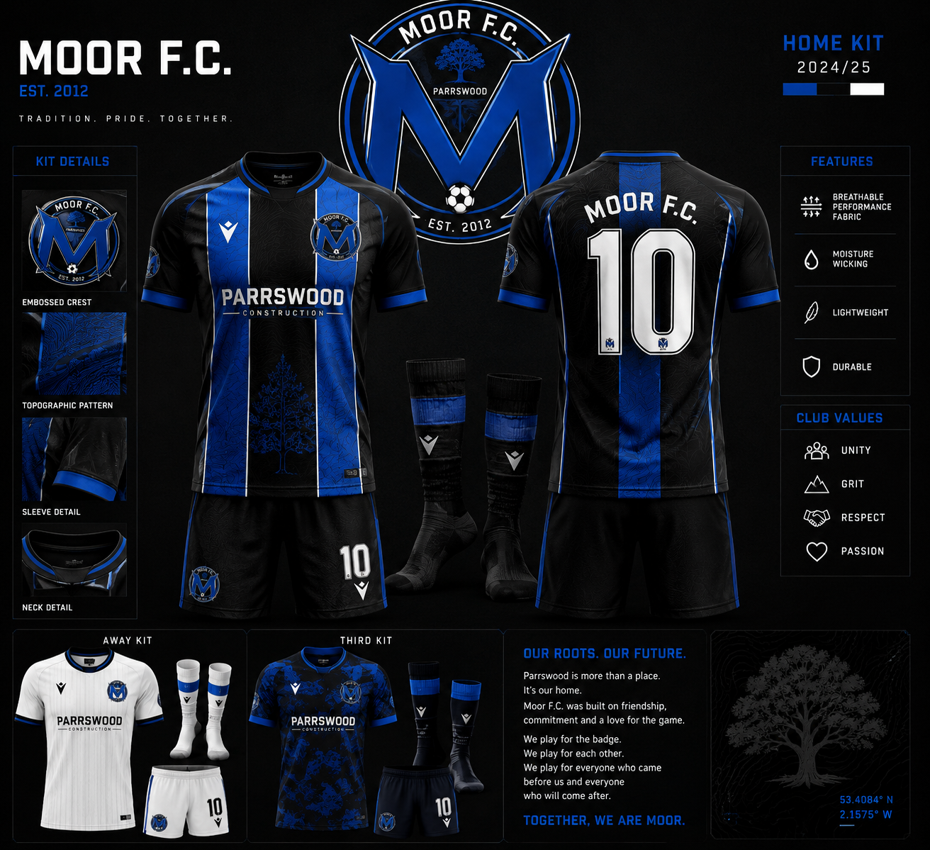 Moor FC kit concept poster